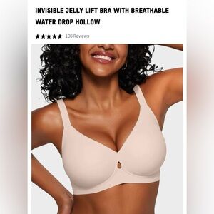 Invisible Jelly Lift Bra with Breathable Water Drop Hollow
Nude / XL